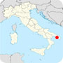 Posizione del comune di Alezio in Italia